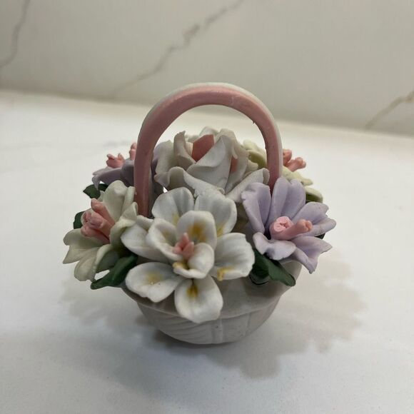 Vintage Capodimonte Floral Basket - Picture 4 of 4